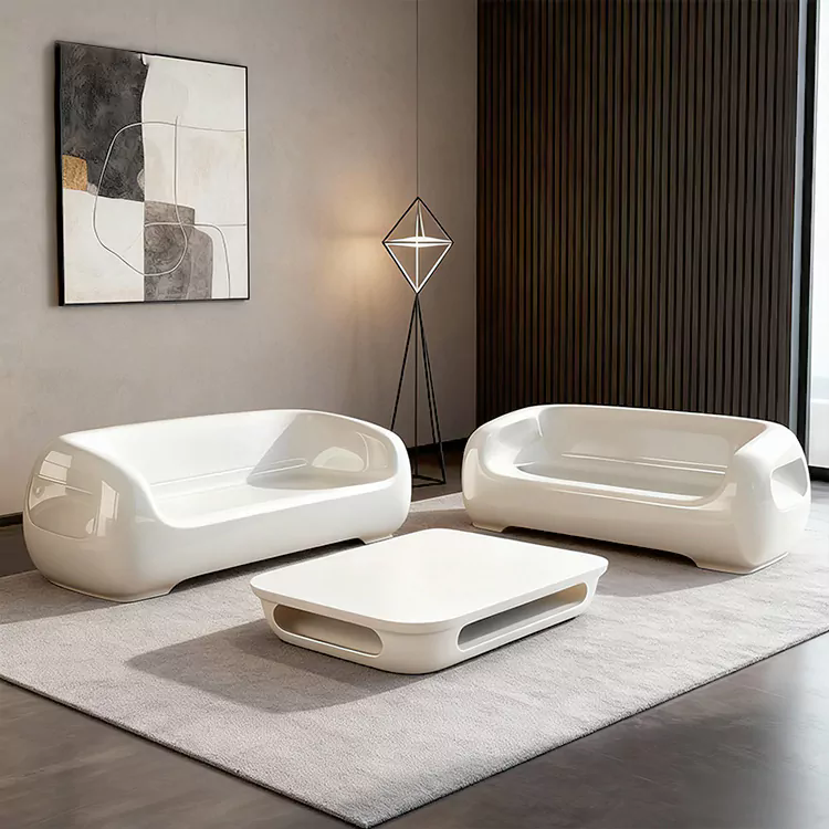 Como uma mesa de fibra de vidro oferece uma solução durável e elegante para espaços modernos?