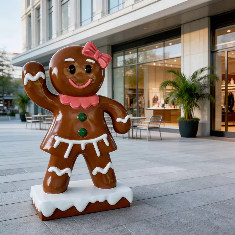 Escultura gigante de gengibre em FRP