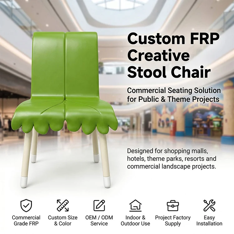Fiberglass Sculptural Accent Chair