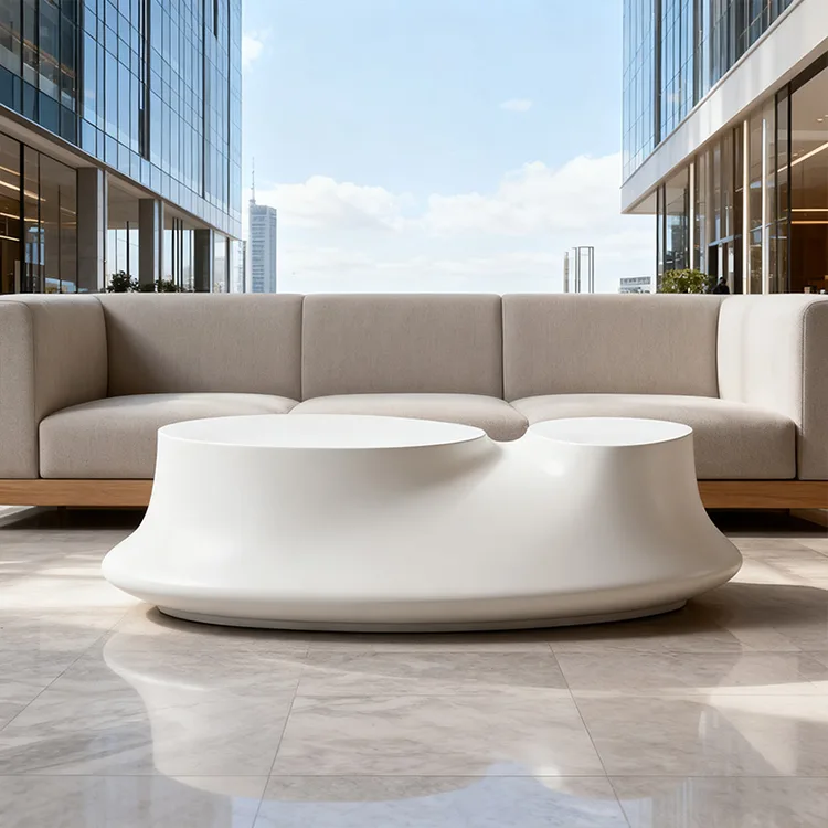 Mesa de centro luxuosa de FRP orgânico